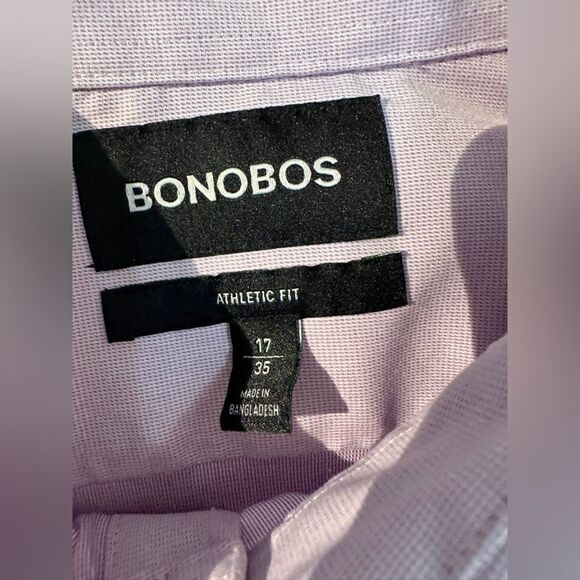 Bonobos Mens 17 35 Athletic Fit Stretch Long Sleeve Collared Button Shirt - Picture 8 of 10